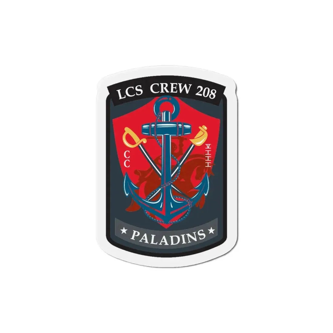 LCS CREW 208 (U.S. Navy) Refrigerator Magnet 4 Inch - The Sticker Space