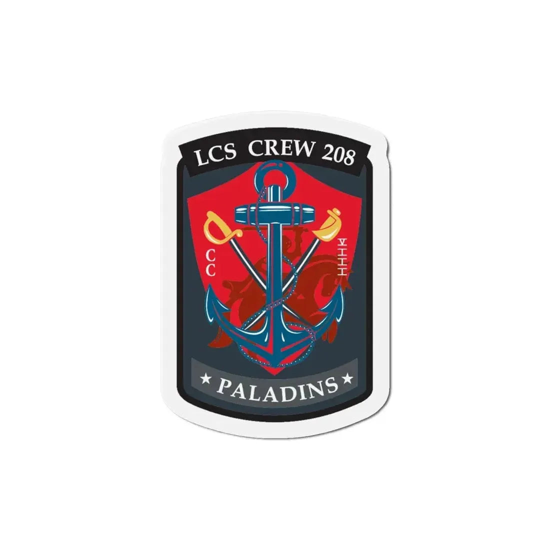 LCS CREW 208 (U.S. Navy) Refrigerator Magnet 5 Inch - The Sticker Space