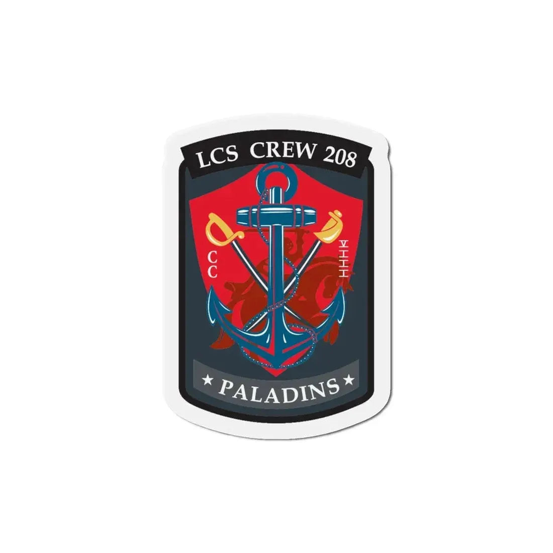 LCS CREW 208 (U.S. Navy) Refrigerator Magnet 6 Inch - The Sticker Space