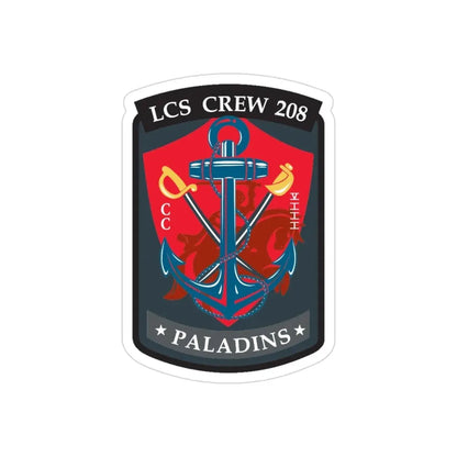 LCS CREW 208 (U.S. Navy) Transparent STICKER Die-Cut Vinyl Decal - The Sticker Space