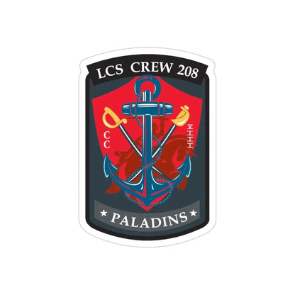 LCS CREW 208 (U.S. Navy) Transparent STICKER Die-Cut Vinyl Decal - The Sticker Space