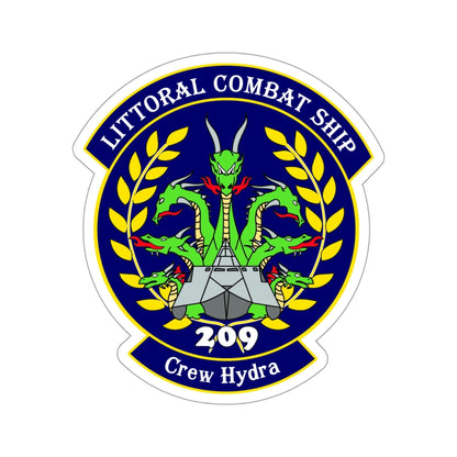 LCS Littoral Combat Ship Crew Hydra (U.S. Navy) STICKER Vinyl Die-Cut Decal-4 Inch-The Sticker Space