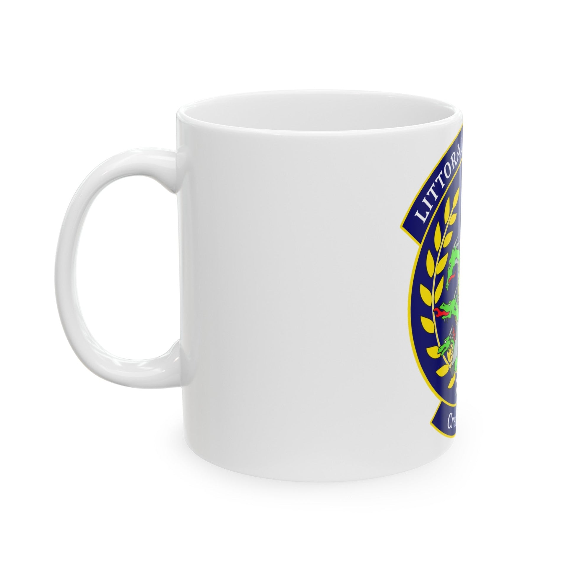 LCS Littoral Combat Ship Crew Hydra (U.S. Navy) White Coffee Mug-The Sticker Space