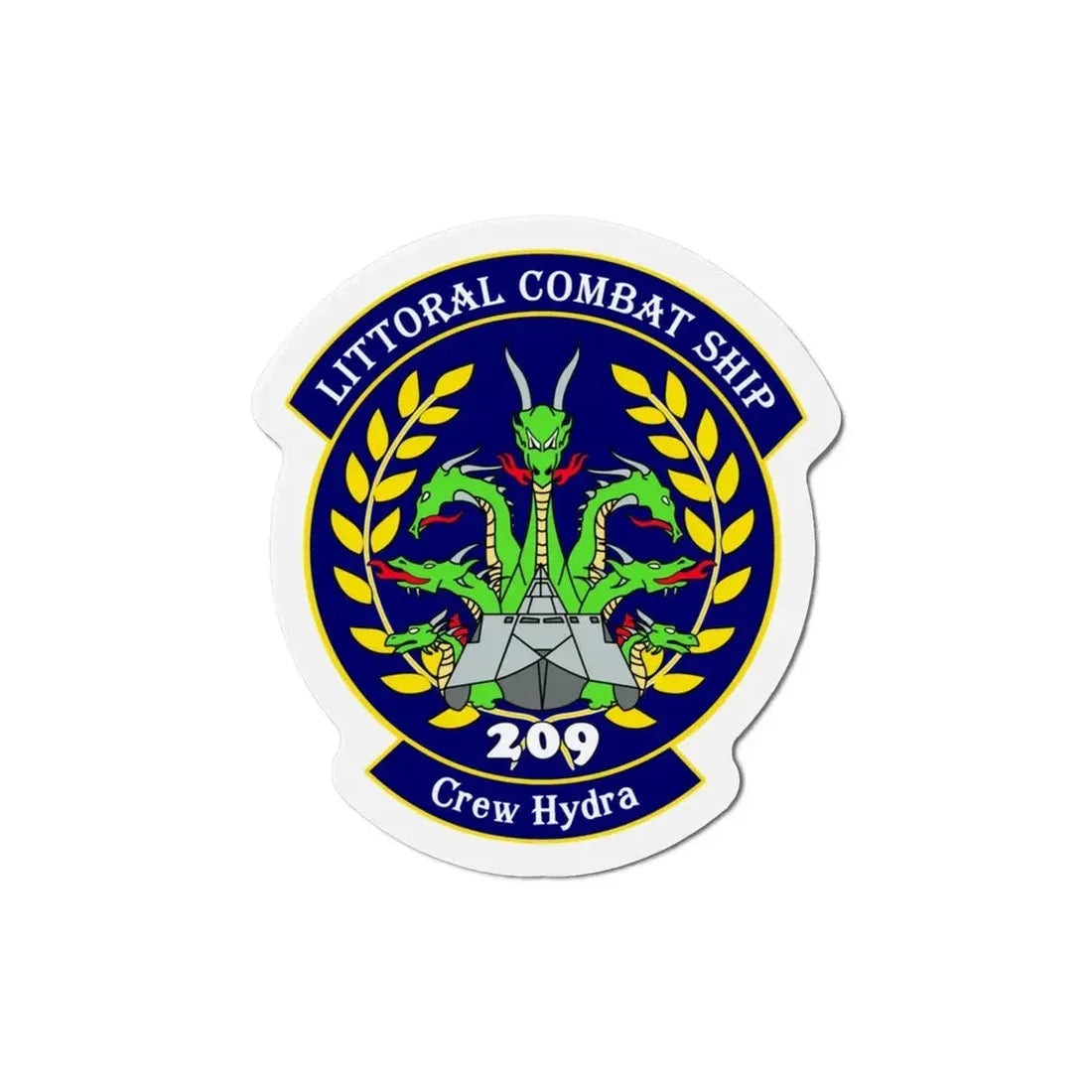 LCS Littoral Combat Ship Crew Hydra (U.S. Navy) Refrigerator Magnet 3 Inch - The Sticker Space