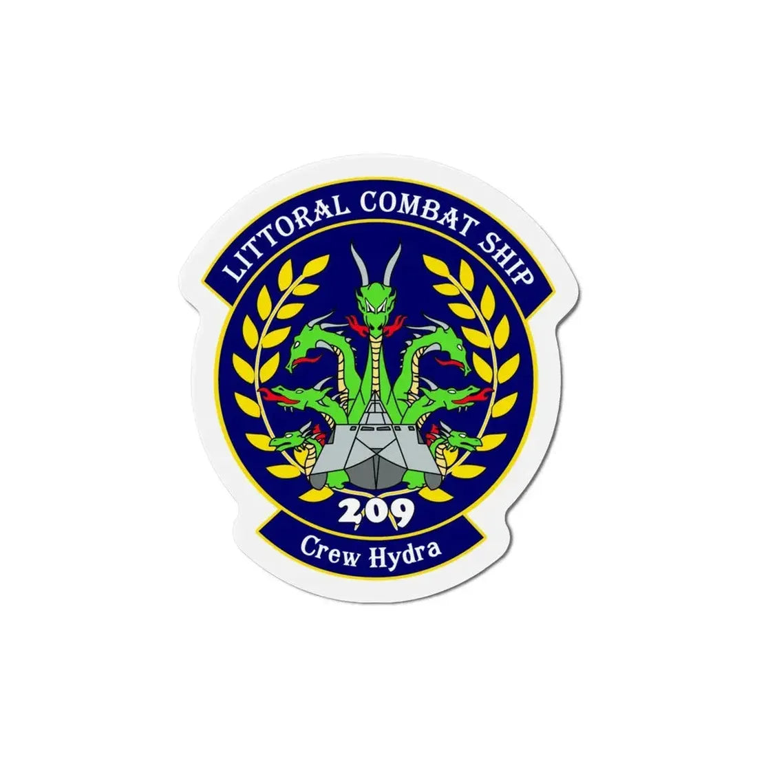 LCS Littoral Combat Ship Crew Hydra (U.S. Navy) Refrigerator Magnet 4 Inch - The Sticker Space