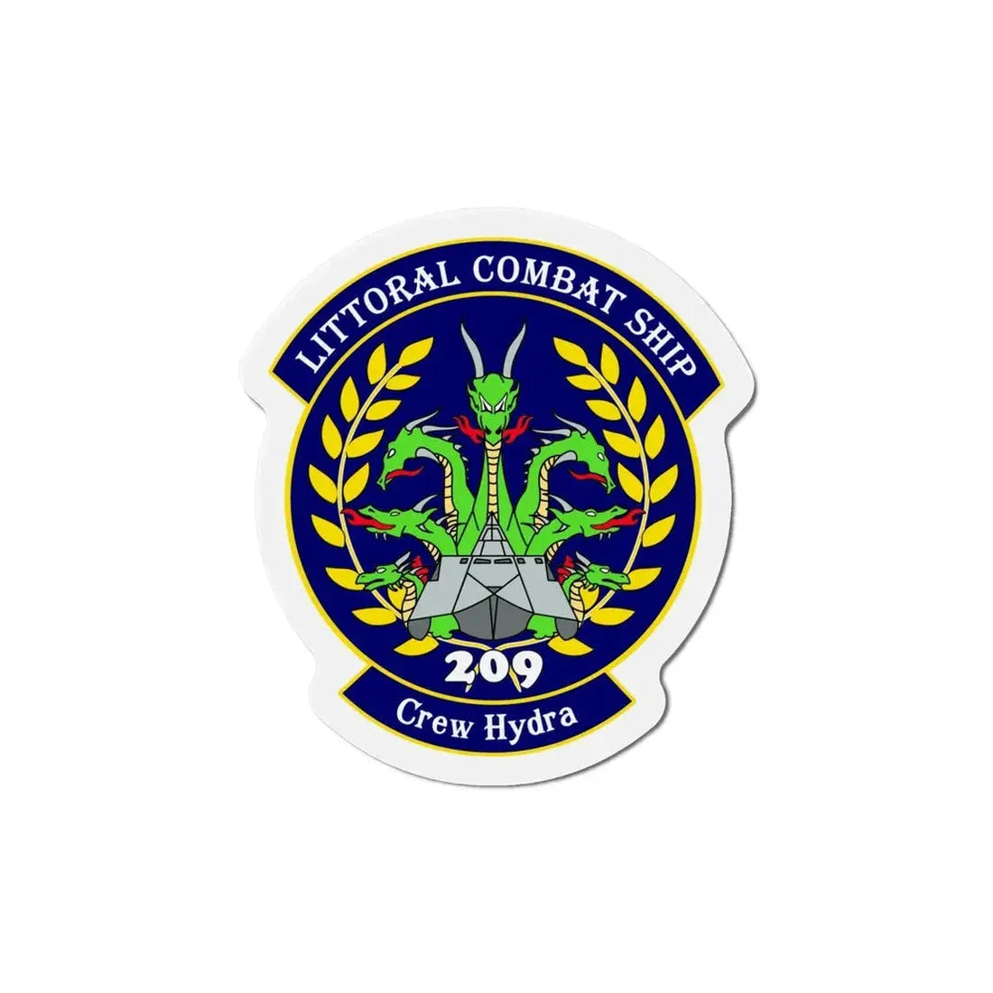 LCS Littoral Combat Ship Crew Hydra (U.S. Navy) Refrigerator Magnet 5 Inch - The Sticker Space