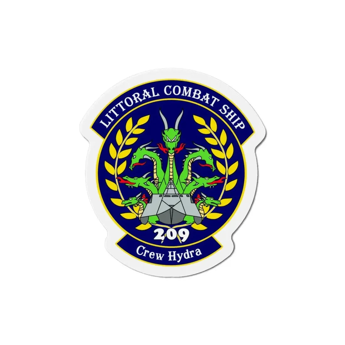 LCS Littoral Combat Ship Crew Hydra (U.S. Navy) Refrigerator Magnet - The Sticker Space