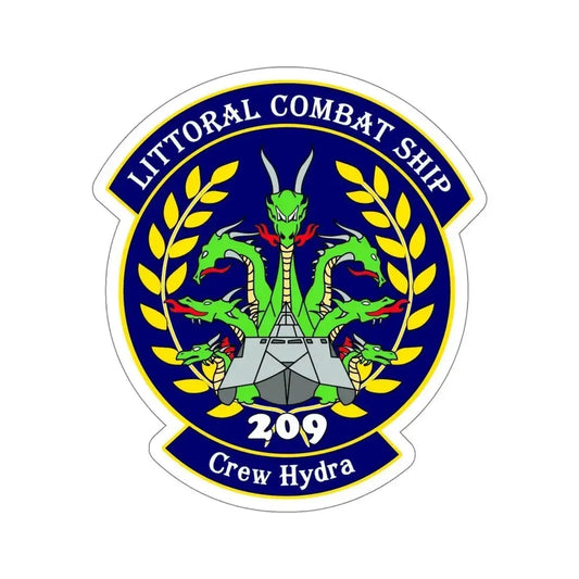LCS Littoral Combat Ship Crew Hydra (U.S. Navy) STICKER Vinyl Die-Cut Decal 6 Inch - The Sticker Space