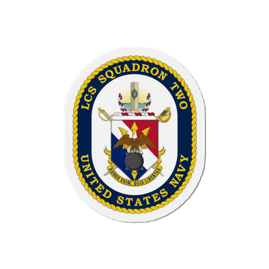 LCS Littoral Combat Ship LCS Squadron TWO (U.S. Navy) Die-Cut Magnet-2" x 2"-The Sticker Space