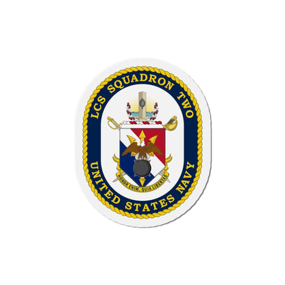 LCS Littoral Combat Ship LCS Squadron TWO (U.S. Navy) Die-Cut Magnet-5" x 5"-The Sticker Space