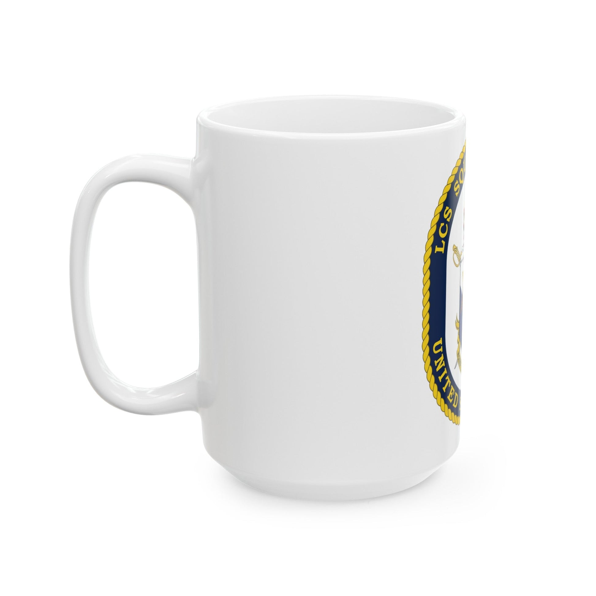 LCS Littoral Combat Ship LCS Squadron TWO (U.S. Navy) White Coffee Mug-The Sticker Space