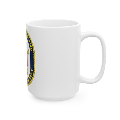 LCS Littoral Combat Ship LCS Squadron TWO (U.S. Navy) White Coffee Mug-The Sticker Space