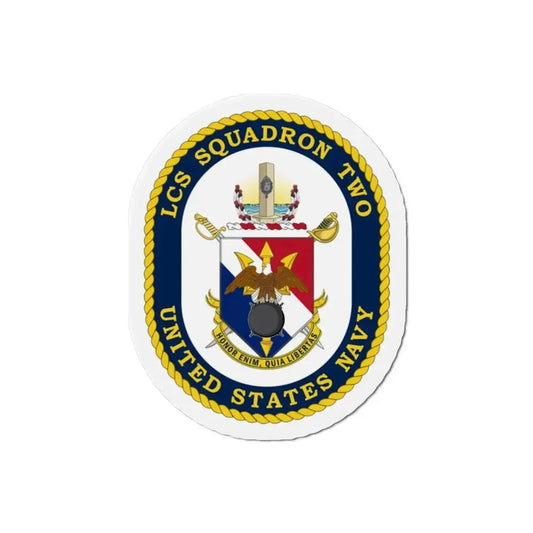 LCS Littoral Combat Ship LCS Squadron TWO (U.S. Navy) Refrigerator Magnet 2 Inch - The Sticker Space