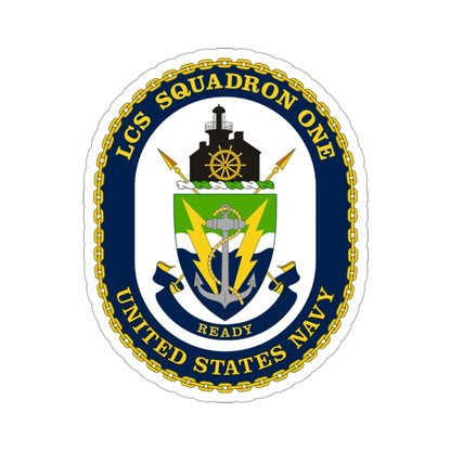 LCS Squadron One Littoral Combat Ship (U.S. Navy) STICKER Vinyl Die-Cut Decal-3 Inch-The Sticker Space