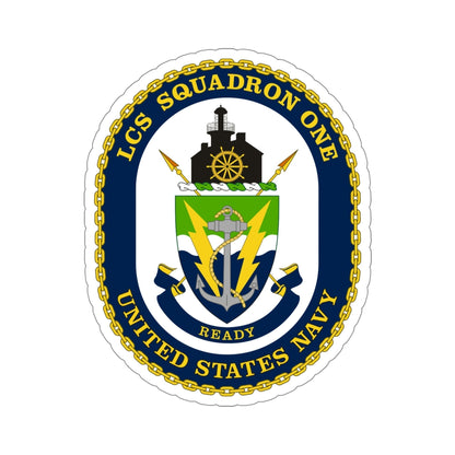 LCS Squadron One Littoral Combat Ship (U.S. Navy) STICKER Vinyl Die-Cut Decal-5 Inch-The Sticker Space