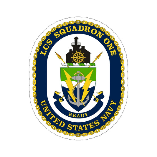 LCS Squadron One Littoral Combat Ship (U.S. Navy) STICKER Vinyl Die-Cut Decal-6 Inch-The Sticker Space