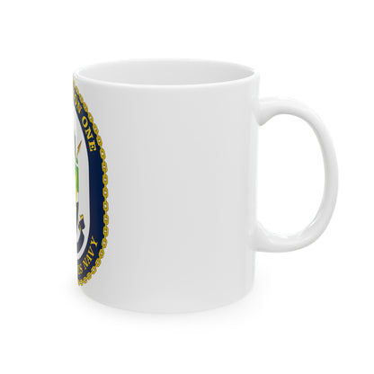 LCS Squadron One Littoral Combat Ship (U.S. Navy) White Coffee Mug-The Sticker Space