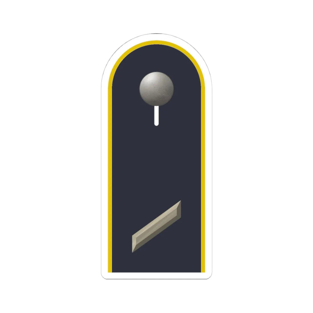 LD B 12 Gefreiter L (Military Rank) STICKER Vinyl Kiss-Cut Decal 4 Inch White - The Sticker Space