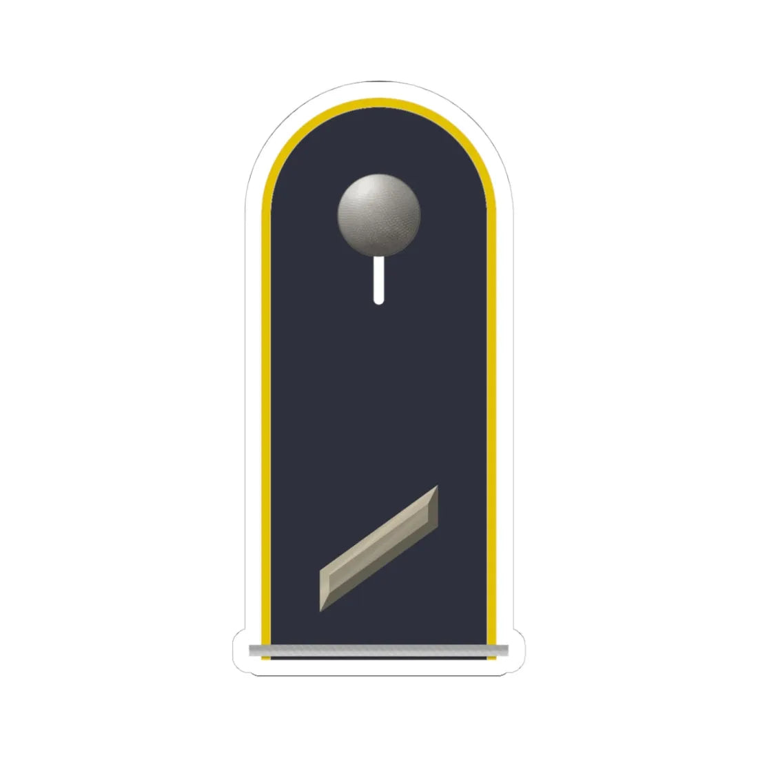 LD B 12 Gefreiter OA L (Military Rank) STICKER Vinyl Kiss-Cut Decal 4 Inch White - The Sticker Space