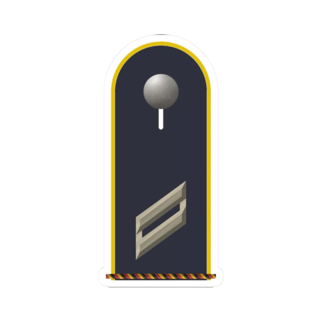 LD B 13 Obergefreiter d.R. L (Military Rank) STICKER Vinyl Kiss-Cut Decal 2 Inch White - The Sticker Space