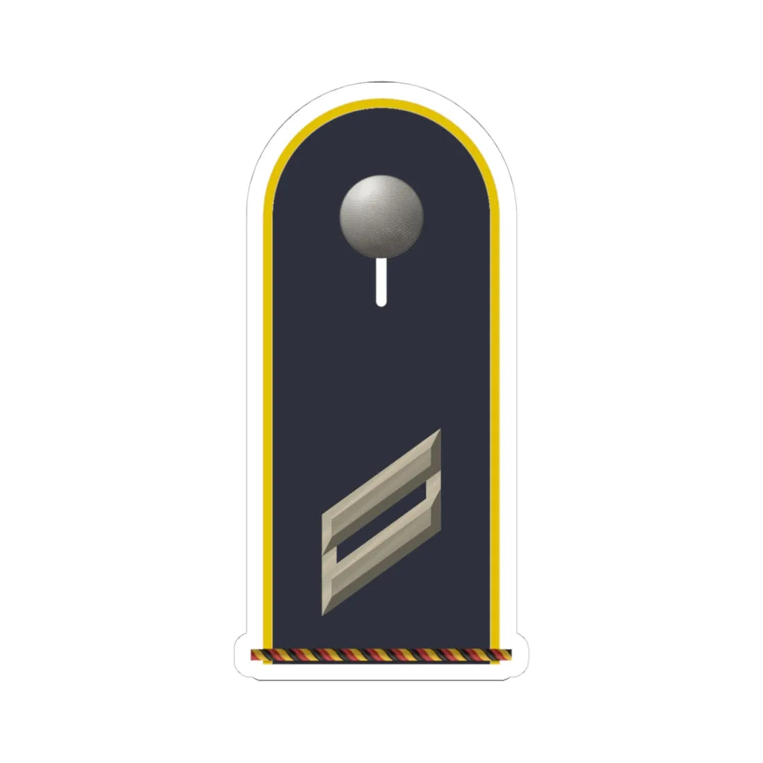 LD B 13 Obergefreiter d.R. L (Military Rank) STICKER Vinyl Kiss-Cut Decal 4 Inch White - The Sticker Space