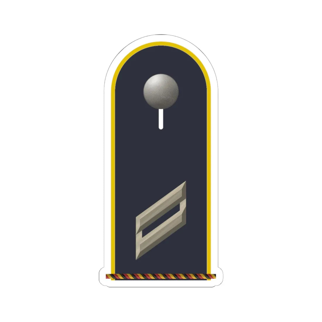 LD B 13 Obergefreiter d.R. L (Military Rank) STICKER Vinyl Kiss-Cut Decal 6 Inch White - The Sticker Space