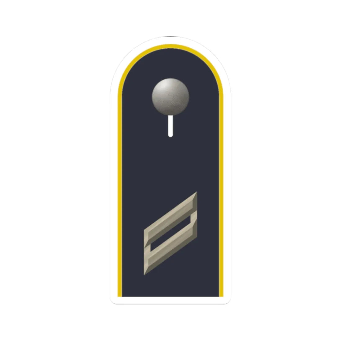 LD B 13 Obergefreiter L (Military Rank) STICKER Vinyl Kiss-Cut Decal 2 Inch White - The Sticker Space