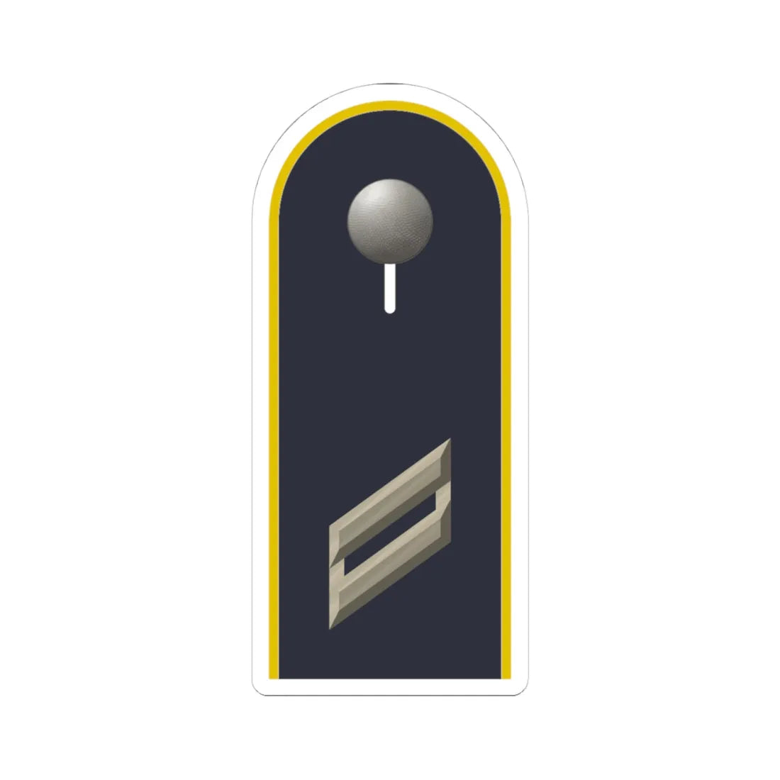 LD B 13 Obergefreiter L (Military Rank) STICKER Vinyl Kiss-Cut Decal 4 Inch White - The Sticker Space