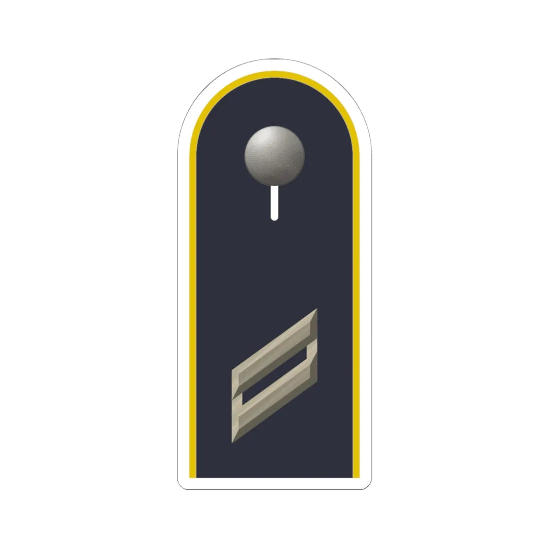 LD B 13 Obergefreiter L (Military Rank) STICKER Vinyl Kiss-Cut Decal 6 Inch White - The Sticker Space
