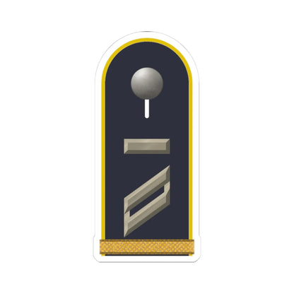 LD B 13 Obergefreiter UA mbL L (Military Rank) STICKER Vinyl Kiss-Cut Decal 3 Inch White - The Sticker Space