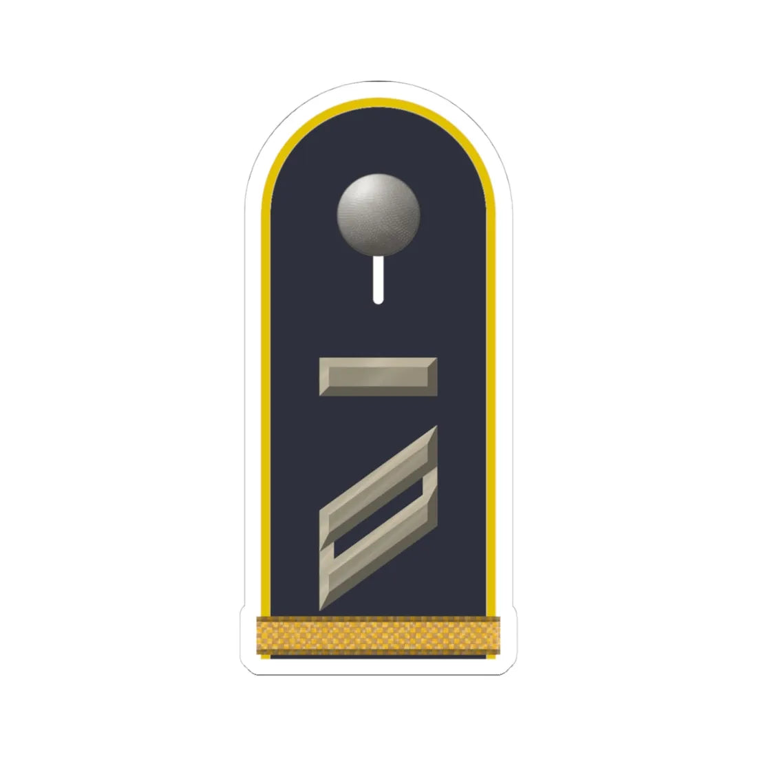 LD B 13 Obergefreiter UA mbL L (Military Rank) STICKER Vinyl Kiss-Cut Decal 4 Inch White - The Sticker Space