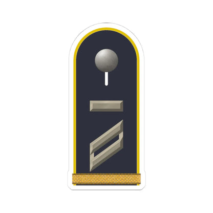 LD B 13 Obergefreiter UA mbL L (Military Rank) STICKER Vinyl Kiss-Cut Decal 4 Inch White - The Sticker Space