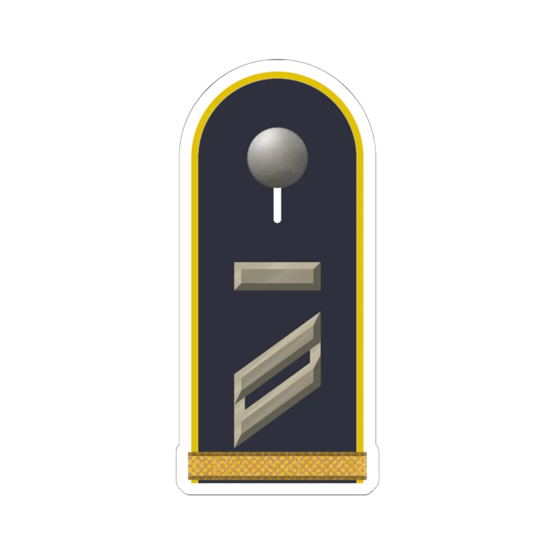 LD B 13 Obergefreiter UA mbL L (Military Rank) STICKER Vinyl Kiss-Cut Decal 6 Inch White - The Sticker Space