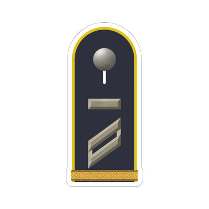 LD B 13 Obergefreiter UA mbL L (Military Rank) STICKER Vinyl Kiss-Cut Decal 6 Inch White - The Sticker Space