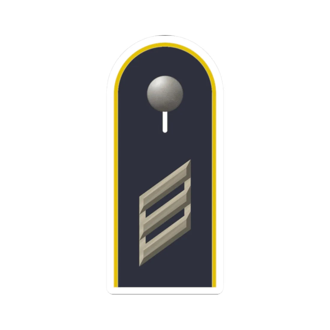 LD B 14 Hauptgefreiter L (Military Rank) STICKER Vinyl Kiss-Cut Decal 2 Inch White - The Sticker Space
