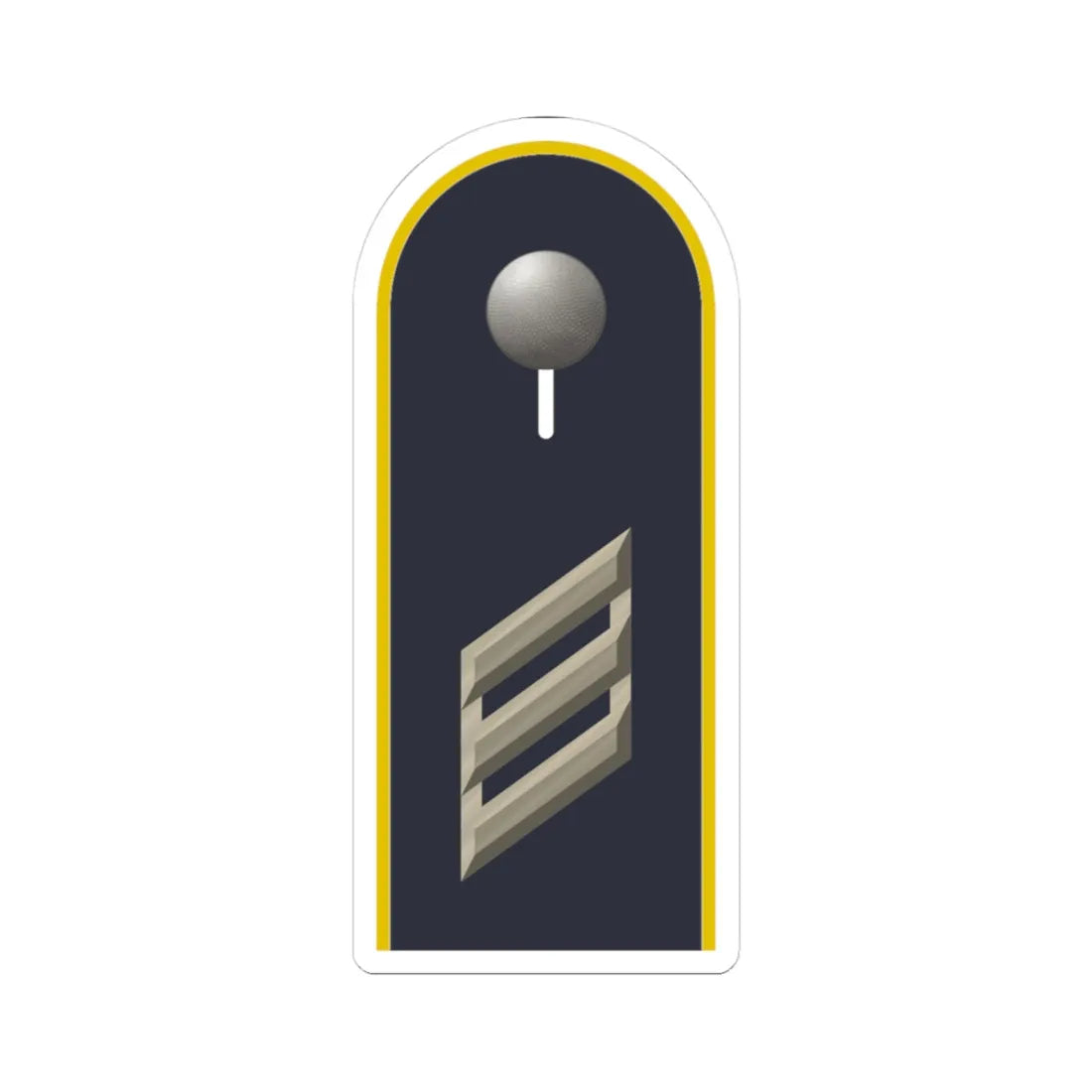LD B 14 Hauptgefreiter L (Military Rank) STICKER Vinyl Kiss-Cut Decal 3 Inch White - The Sticker Space