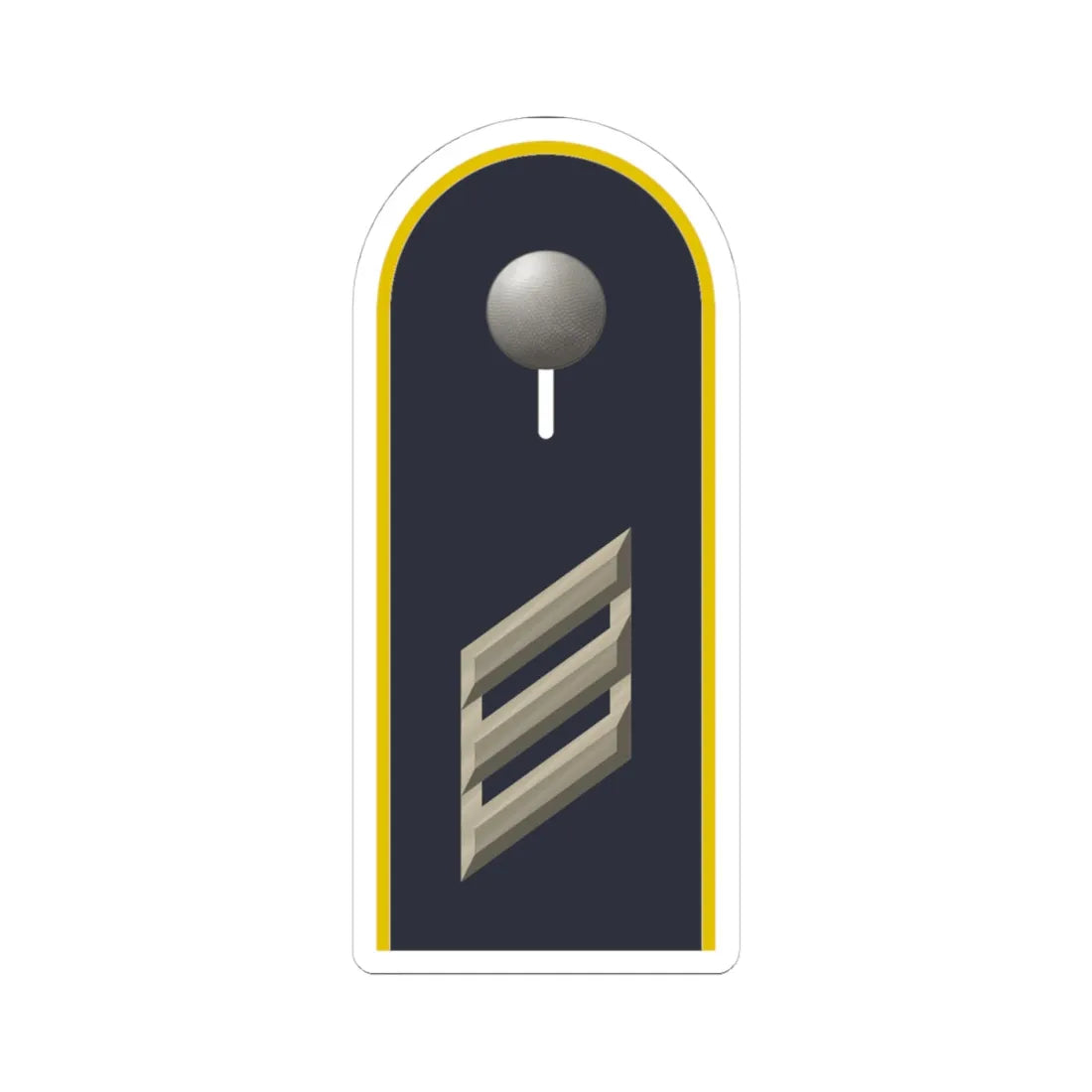 LD B 14 Hauptgefreiter L (Military Rank) STICKER Vinyl Kiss-Cut Decal 4 Inch White - The Sticker Space