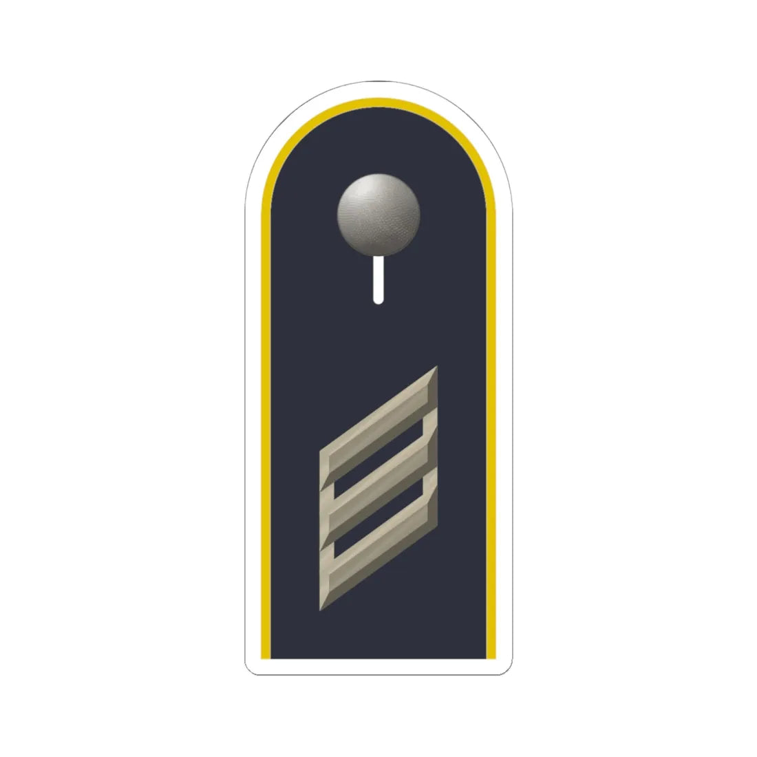 LD B 14 Hauptgefreiter L (Military Rank) STICKER Vinyl Kiss-Cut Decal 6 Inch White - The Sticker Space
