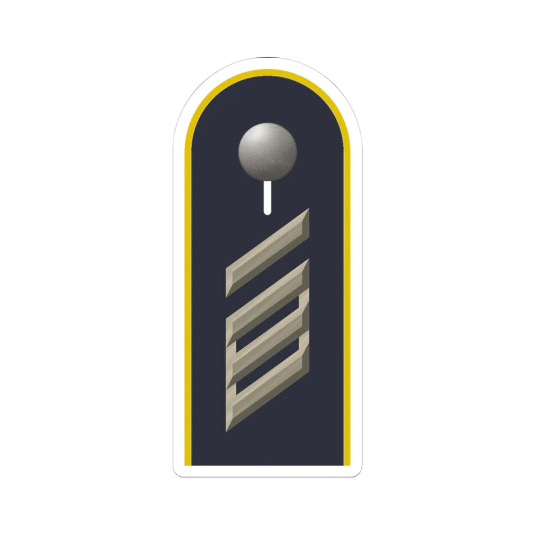 LD B 15 Stabsgefreiter L (Military Rank) STICKER Vinyl Kiss-Cut Decal 3 Inch White - The Sticker Space