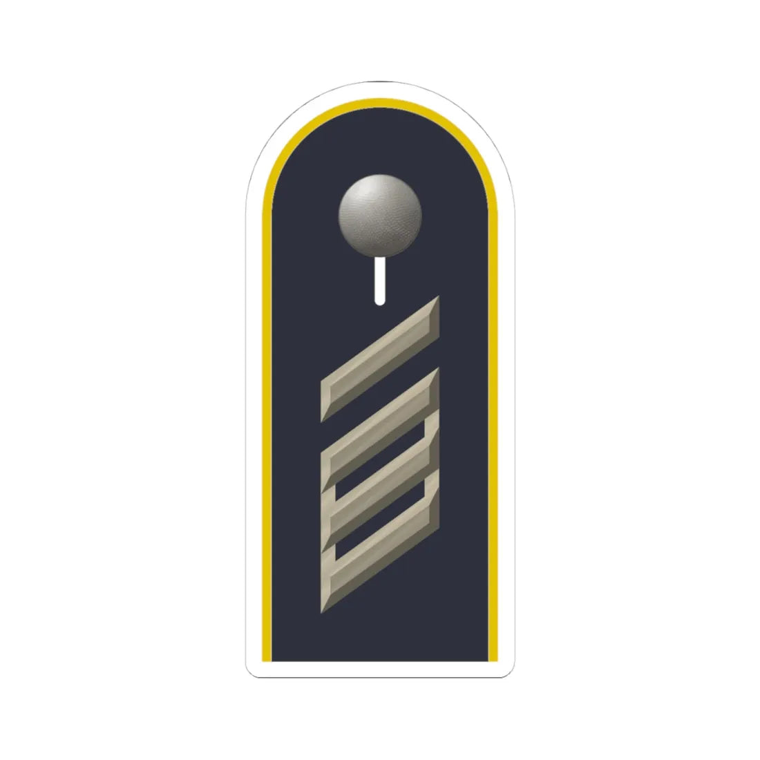 LD B 15 Stabsgefreiter L (Military Rank) STICKER Vinyl Kiss-Cut Decal 4 Inch White - The Sticker Space