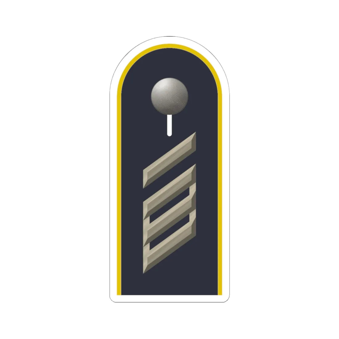 LD B 15 Stabsgefreiter L (Military Rank) STICKER Vinyl Kiss-Cut Decal 6 Inch White - The Sticker Space