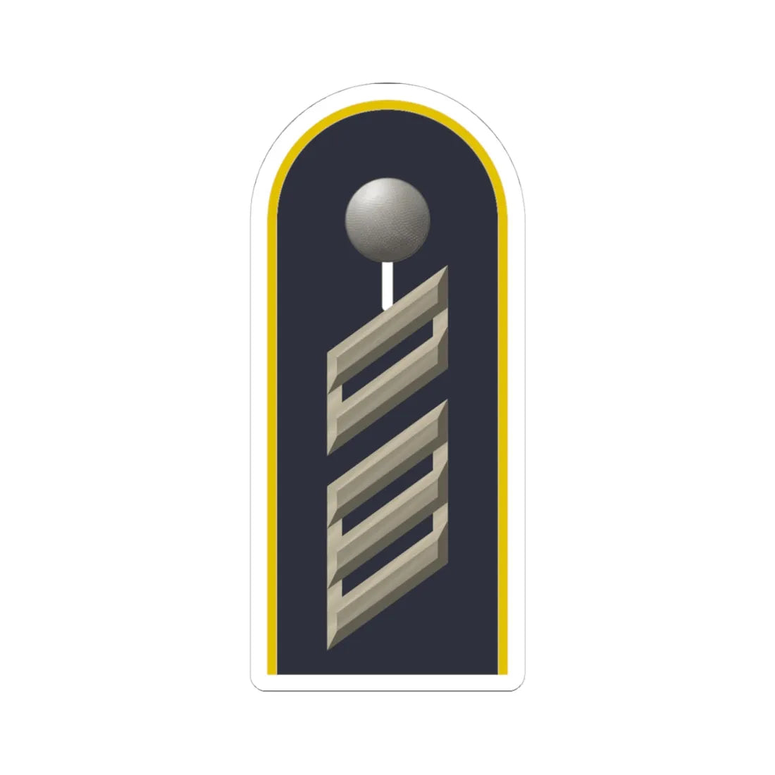 LD B 16 Oberstabsgefreiter L (Military Rank) STICKER Vinyl Kiss-Cut Decal 4 Inch White - The Sticker Space