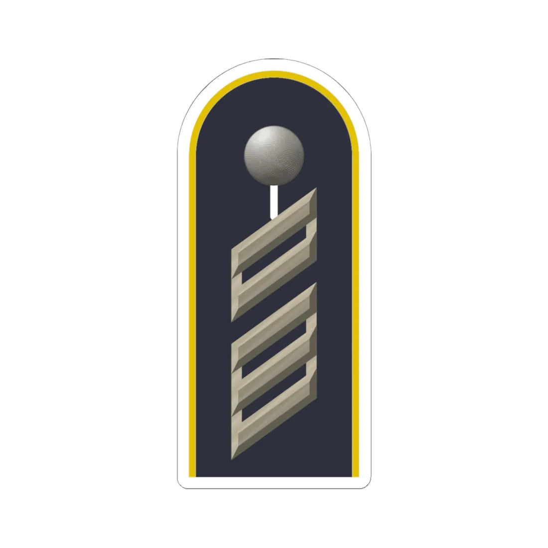 LD B 16 Oberstabsgefreiter L (Military Rank) STICKER Vinyl Kiss-Cut Decal 6 Inch White - The Sticker Space