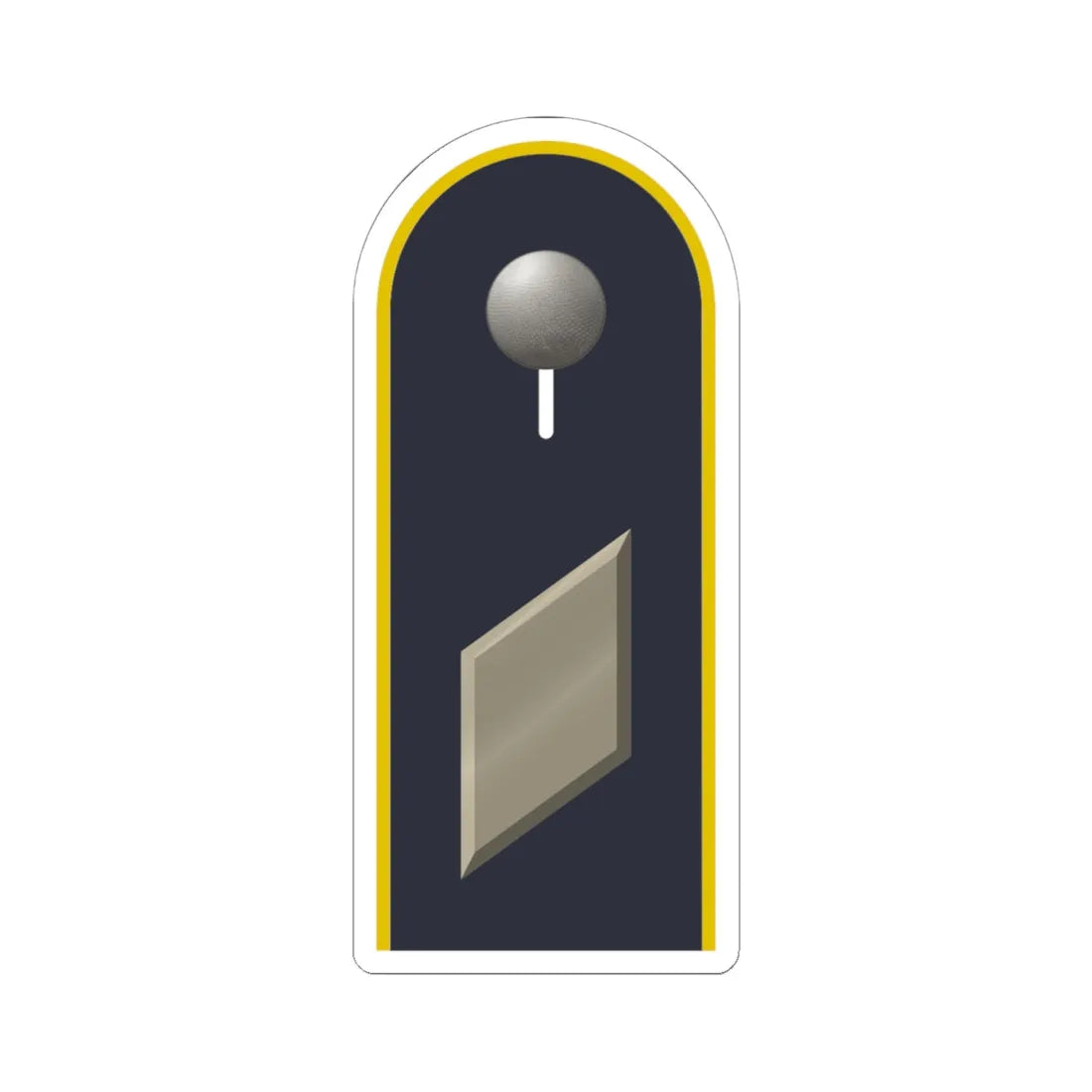 LD B 17 Korporal L (Military Rank) STICKER Vinyl Kiss-Cut Decal 6 Inch White - The Sticker Space