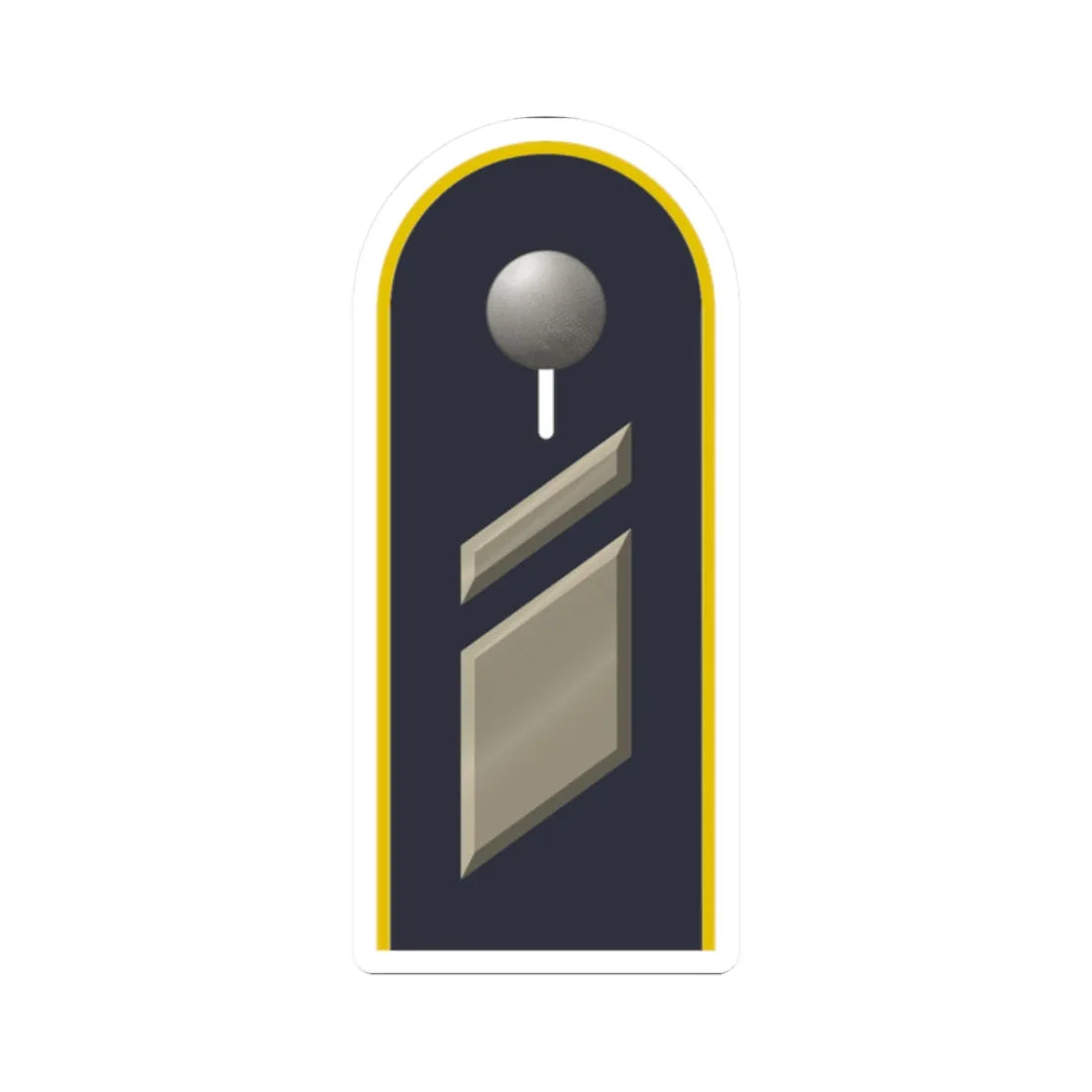 LD B 18 Stabskorporal L (Military Rank) STICKER Vinyl Kiss-Cut Decal 2 Inch White - The Sticker Space
