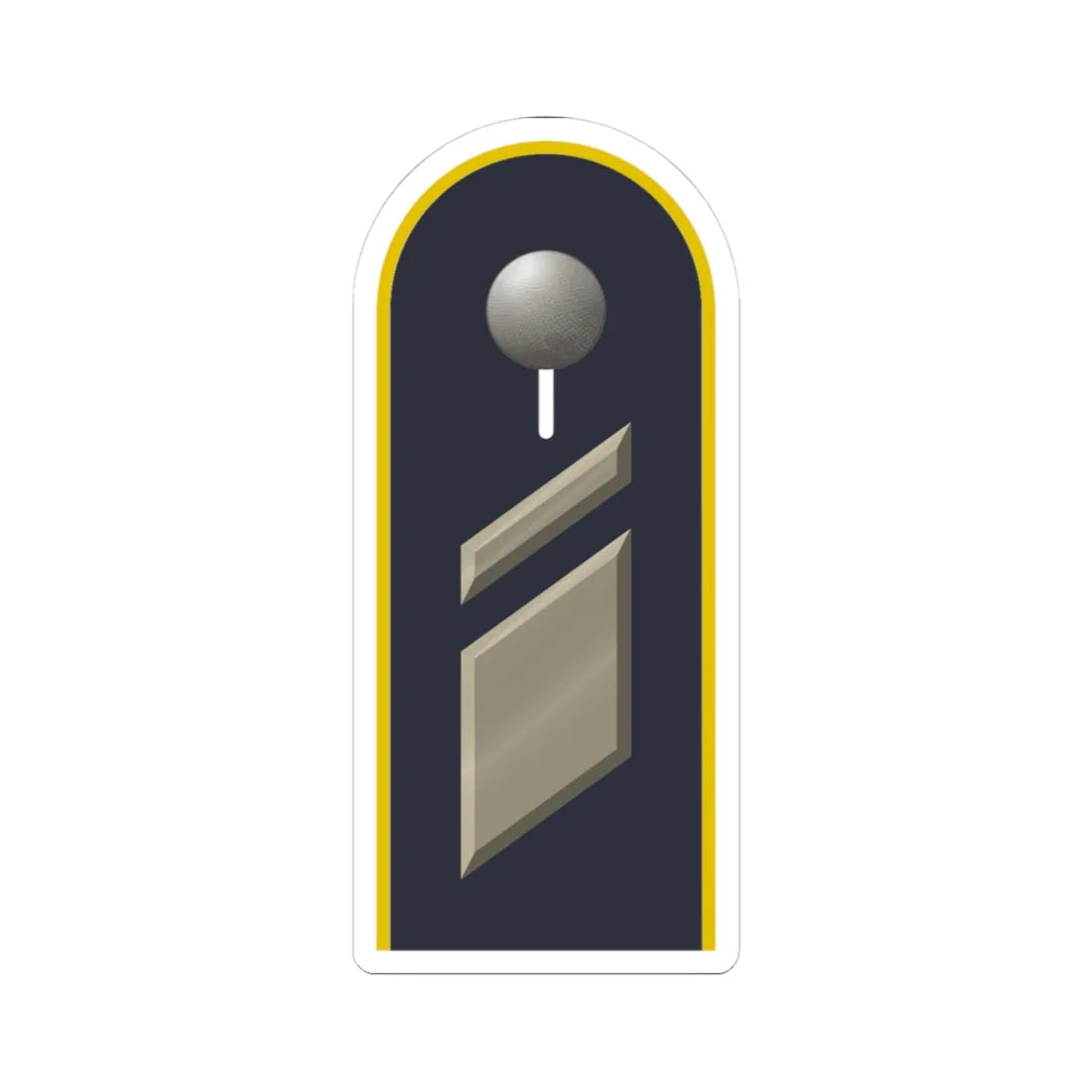 LD B 18 Stabskorporal L (Military Rank) STICKER Vinyl Kiss-Cut Decal 3 Inch White - The Sticker Space