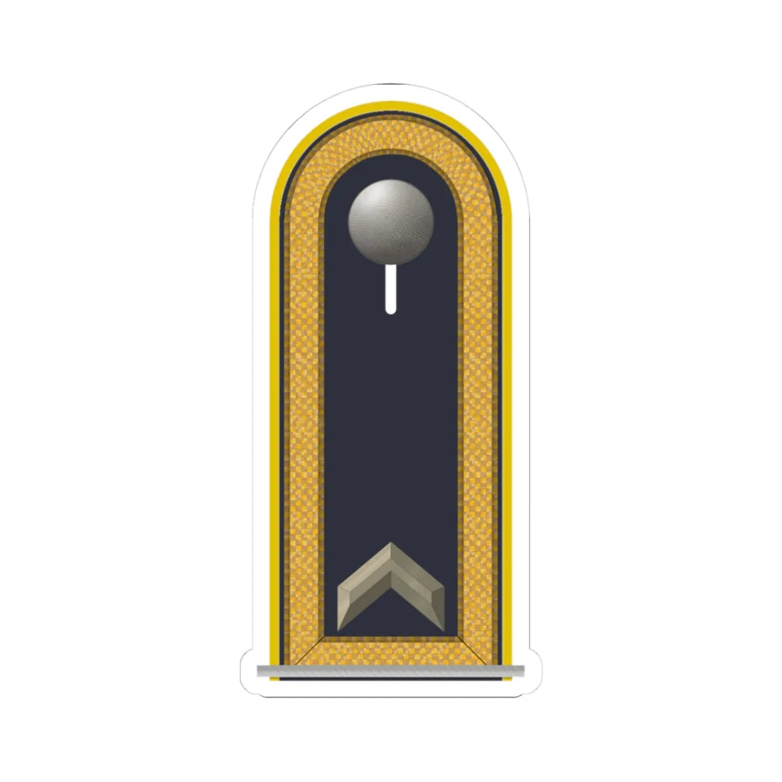 LD B 31a Fähnrich (Military Rank) STICKER Vinyl Kiss-Cut Decal 3 Inch White - The Sticker Space