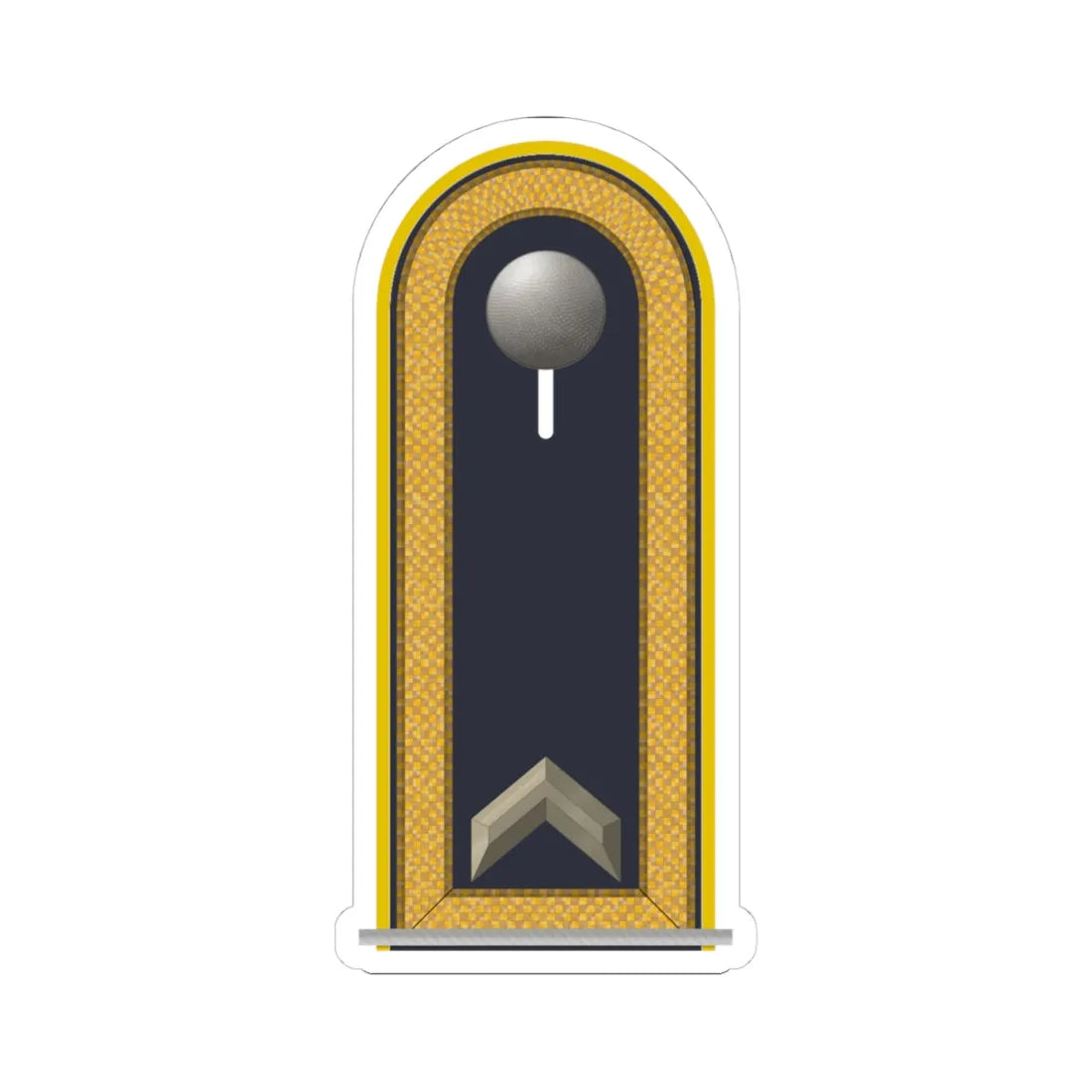 LD B 31a Fähnrich (Military Rank) STICKER Vinyl Kiss-Cut Decal 4 Inch White - The Sticker Space