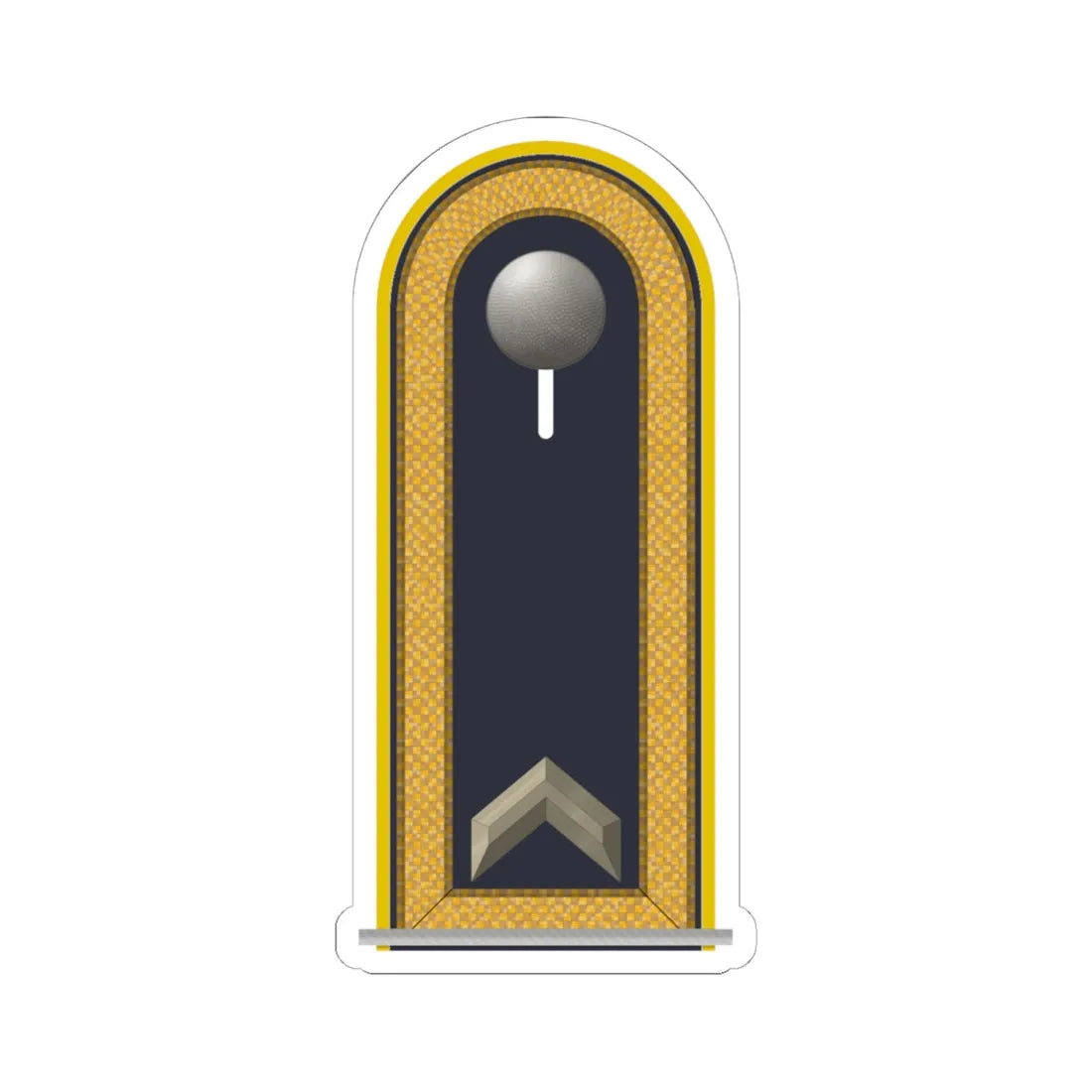 LD B 31a Fähnrich (Military Rank) STICKER Vinyl Kiss-Cut Decal 6 Inch White - The Sticker Space