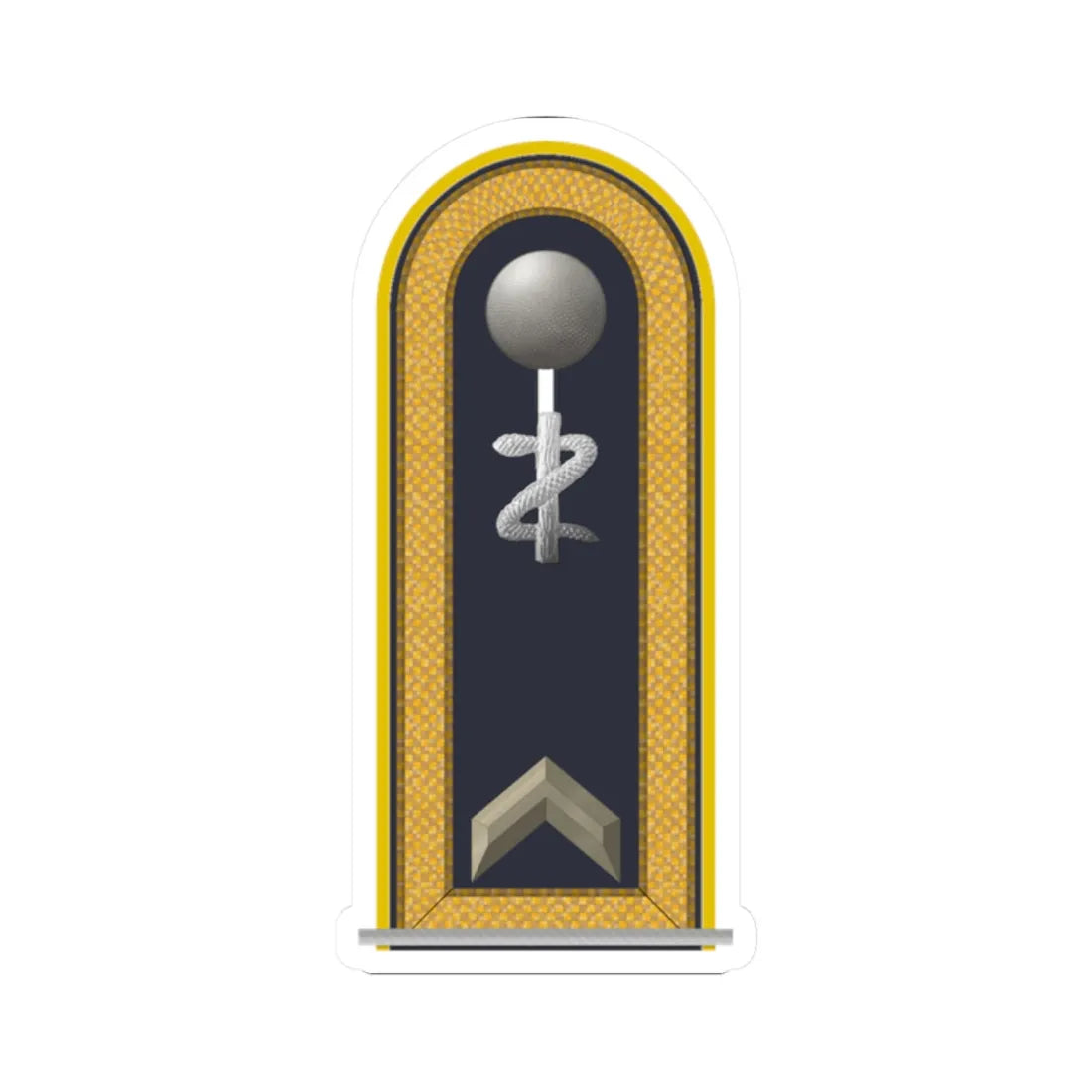 LD B 31a Fähnrich SanOA ZM L (Military Rank) STICKER Vinyl Kiss-Cut Decal 2 Inch White - The Sticker Space
